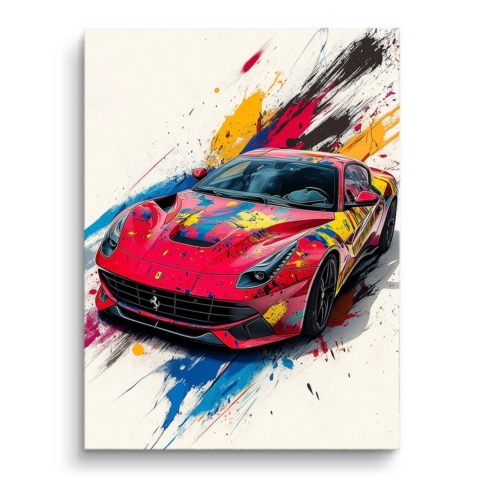 Ferrari w Żywych Kolorach PCV Matowy