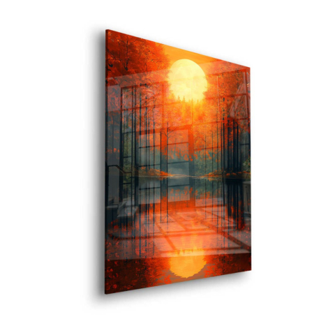 Herbstliche Spiegelungen Acrylglas