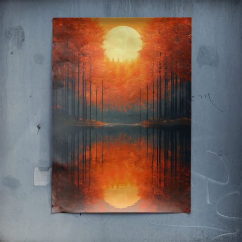 Herbstliche Reflexionen Poster