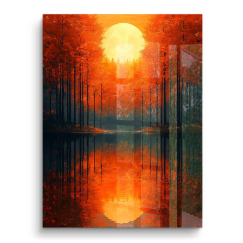Herbstliche Reflexionen PVC Glänzend