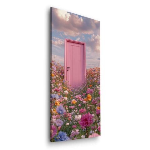 Whimsical Floral Doorway Dibond Mat Art