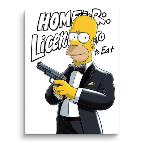 Le Droit de Homer de Manger Impression PVC Mat