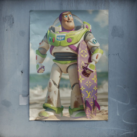 Surfing Space Ranger Poster Art
