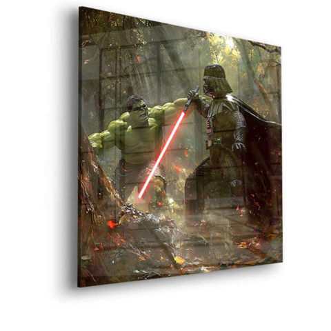 Epischer Showdown Hulk gegen Vader Acrylglas