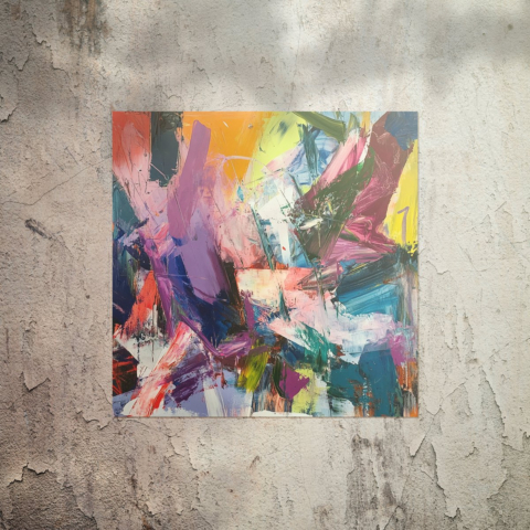 Chaos Vibrant Poster