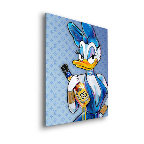 Chic Duck Diva Dibond Leinwandbild