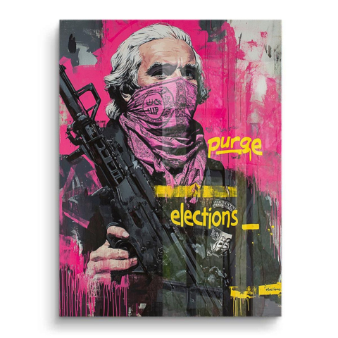 Reinigungspolitik Druck PVC Glänzend