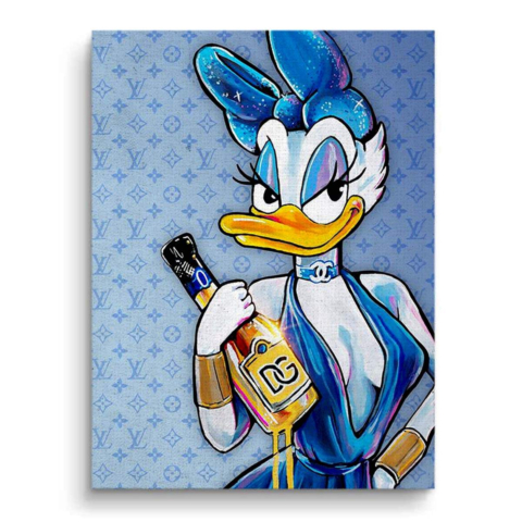 Chic Duck Diva Leinwandbild