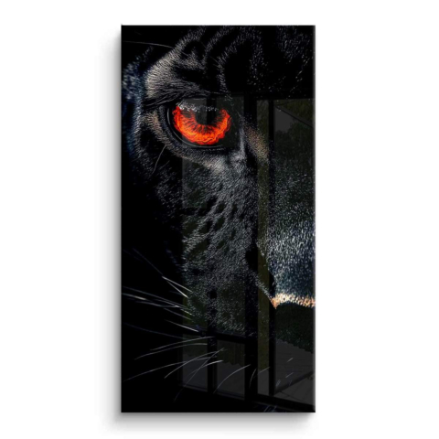 Fiery Panther Gaze PVC Gloss Art