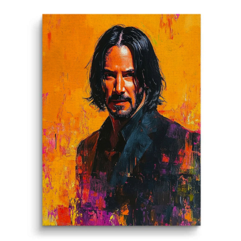 Retrato de Icono Vibrante Lienzo