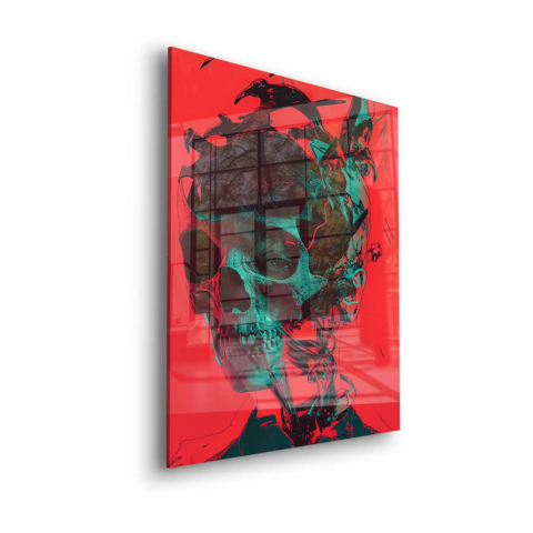 Fusion Crâne Néon Verre Acrylique