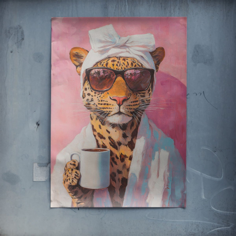 Lounge Léopard Chic Poster