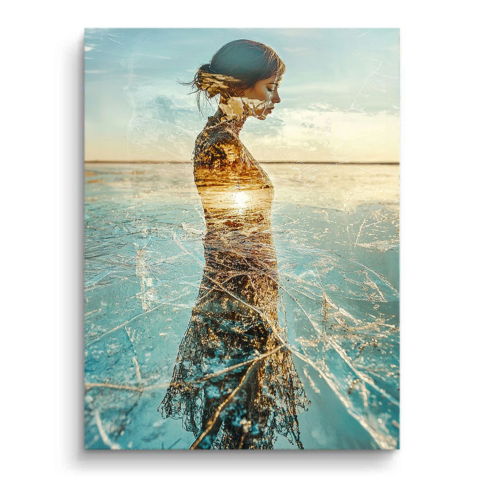 Reflets Éthérés PVC Mat Toile