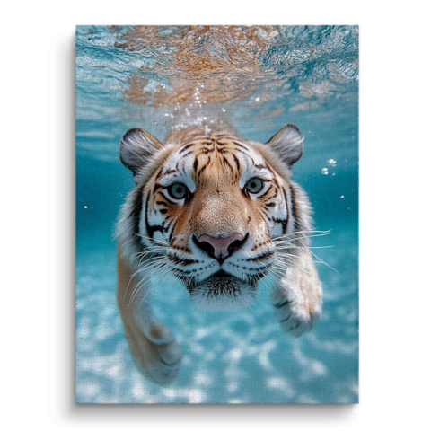 Unterwasser-Majestät Tiger Leinwandbild