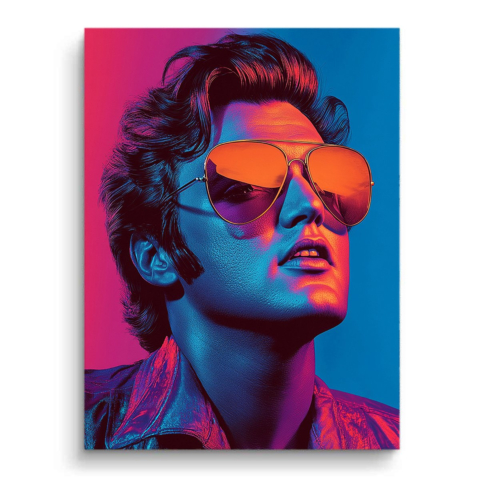 Retro-Vibe-Porträt PVC Matt