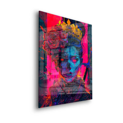 Crowned Skull Queen Print Acrylic Glass Art