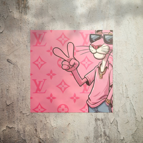 Różowy Panter Stylowy Plakat