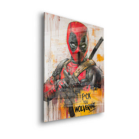 Declaración audaz de Deadpool Vidrio Acrílico