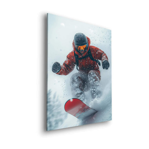 Przygoda na Snowboardzie Dibond Matowy Art