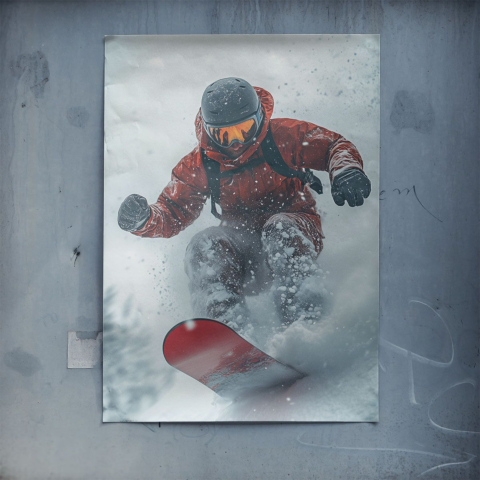Przygoda na Snowboardzie Plakat