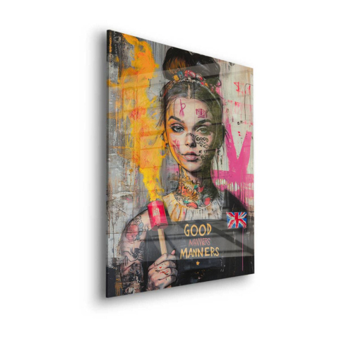 Rebellious Elegance Acrylic Glass Art