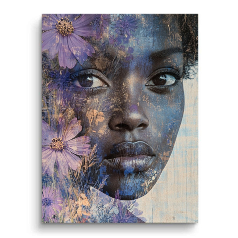 Sérénité Florale Portrait PVC Mat