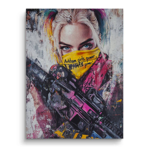 Arkham Power Druck Leinwandbild