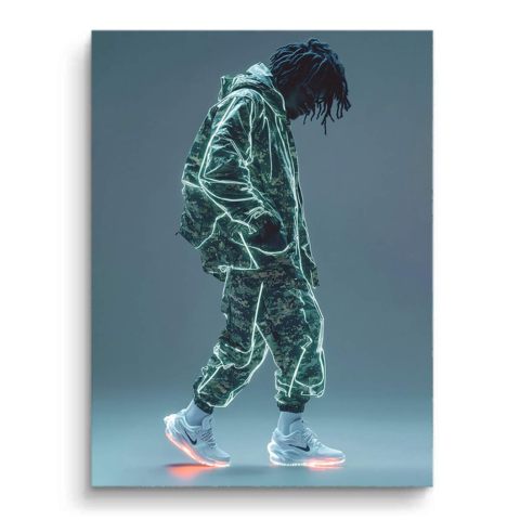 Neon Camo Kicks PVC Matt Art