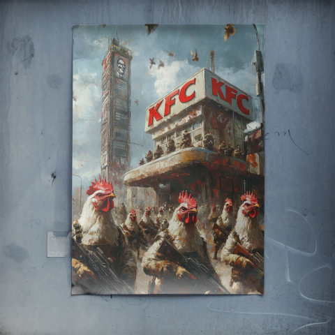 Buntownicze Koguty Plakat