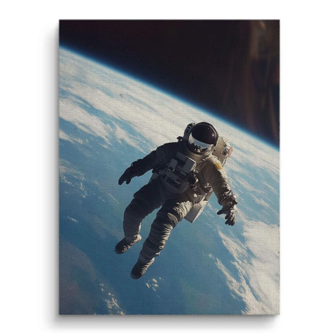 Astronaut in der Umlaufbahn Leinwandbild