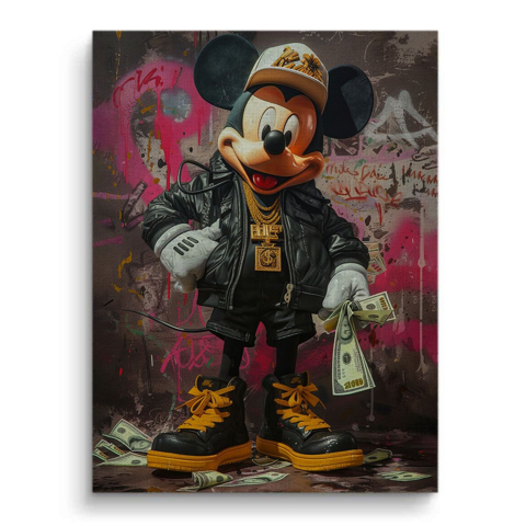 Urbanisches ikonisches Mickey Leinwandbild