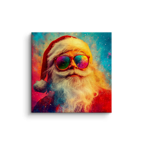 Kosmischer Weihnachtsmann Leinwandbild