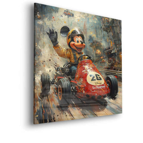 Mickys Rennabenteuer Acrylglas