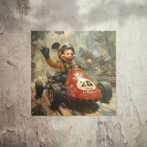 Aventura de Carreras de Mickey Póster