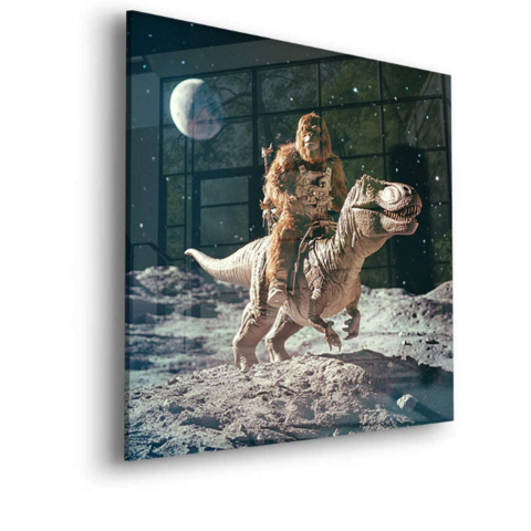 Cosmic Dino Rider Verre Acrylique