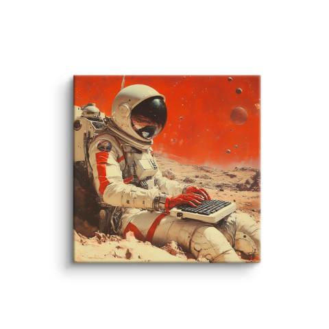 Cosmic Keyboarder PVC Mat Art
