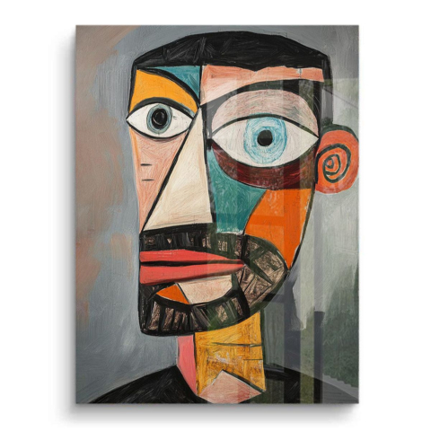 Portrait Cubiste Essence PVC Brillant