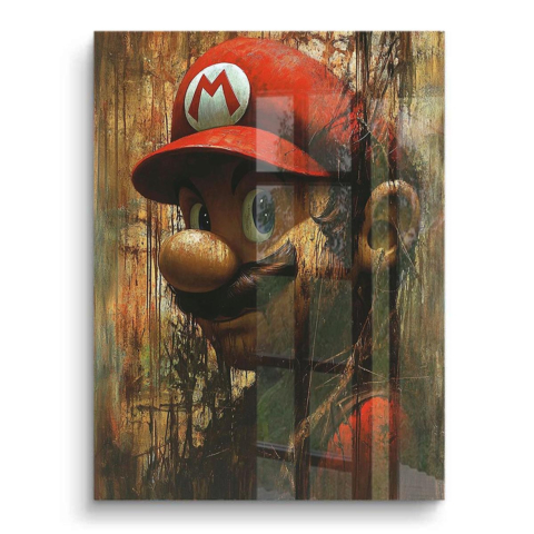 Urban Mario Porträt PVC Glänzend