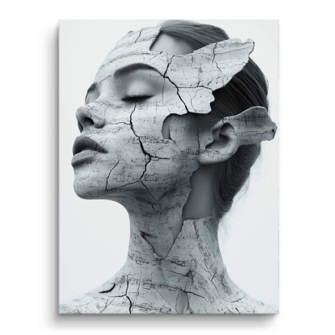 Cracked Harmony PVC Mat Art