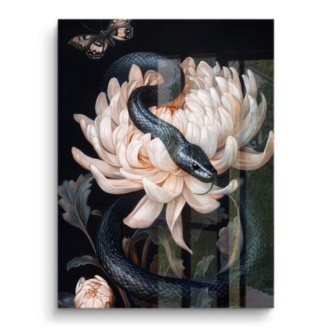 Élégance Serpent Blossom PVC Brillant