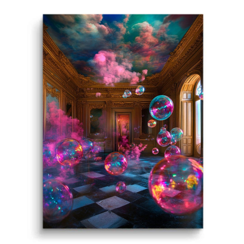 Celestial Bubbles PVC Mat Art