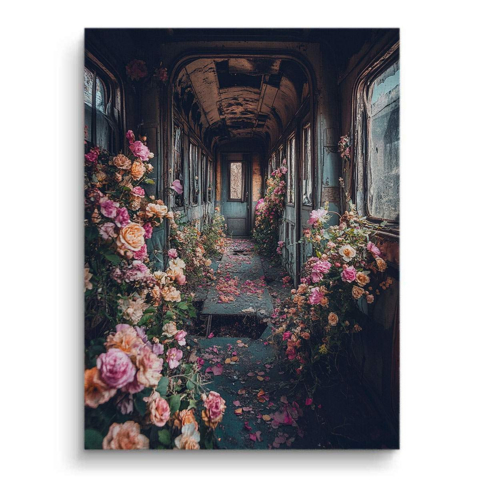 Blumenzug Flucht Leinwandbild