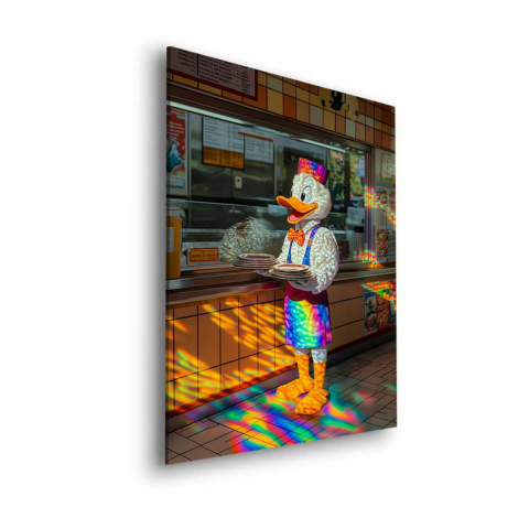 Whimsical Diner Delight Dibond Mat Art