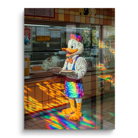 Whimsical Diner Delight PVC Gloss Art