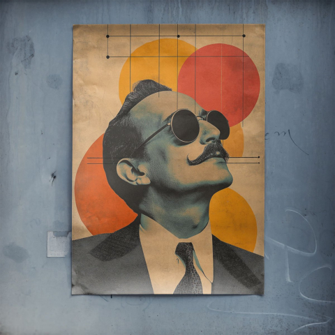 Retrovisionäre Posterkunst