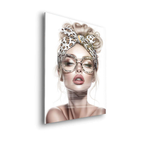 Chic Léopard Glam Verre Acrylique