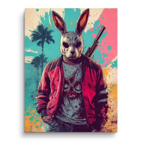 Urban Bunny Vigilante PVC Matt Kunstwerk