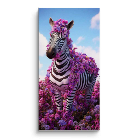 Délice de Zèbre Fleuri PVC Mat