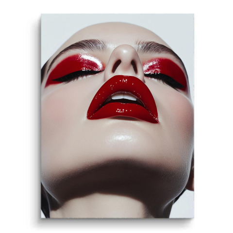 Luxe Rotes PVC Matt Kunstwerk