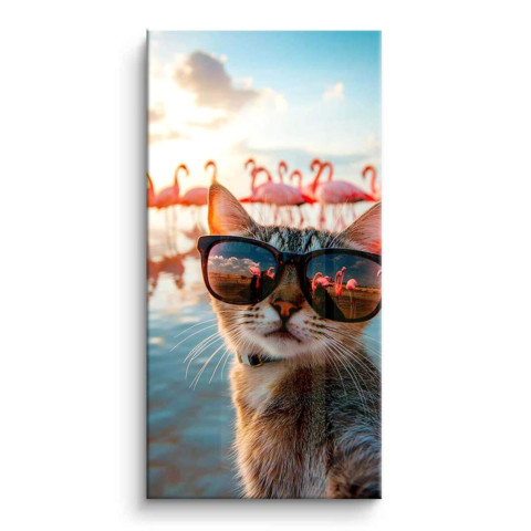 Chic Cat Vibes PVC Gloss Art